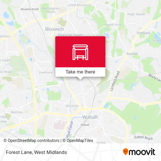 Forest Lane map