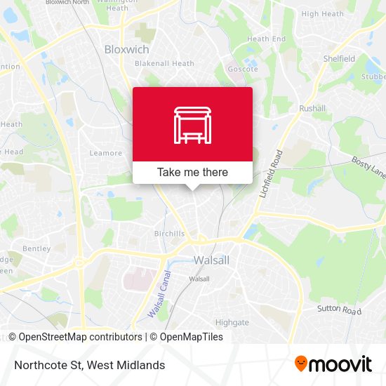 Northcote St map