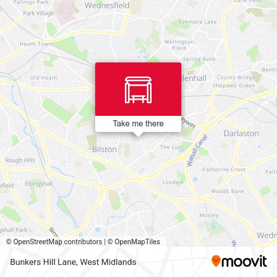 Bunkers Hill Lane map