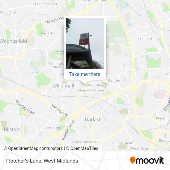 Fletcher's Lane map