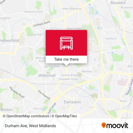 Durham Ave map