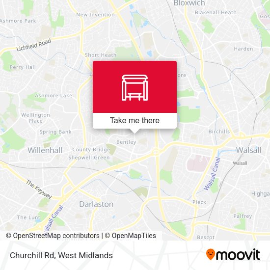 Churchill Rd map