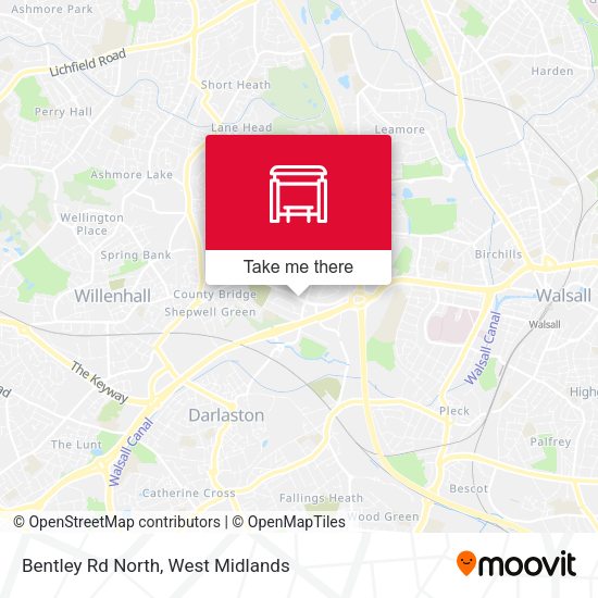 Bentley Rd North map