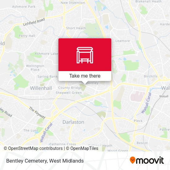 Bentley Cemetery map