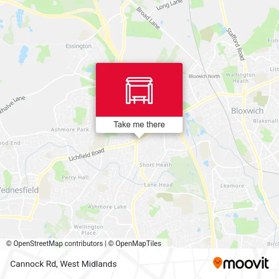 Cannock Rd map