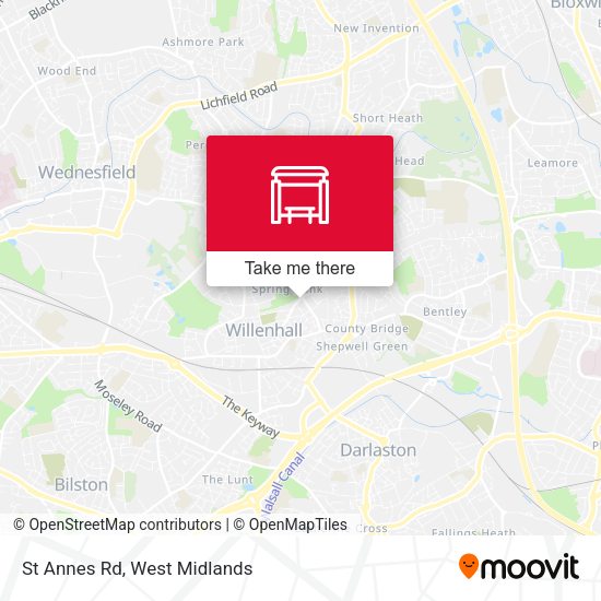 St Annes Rd map