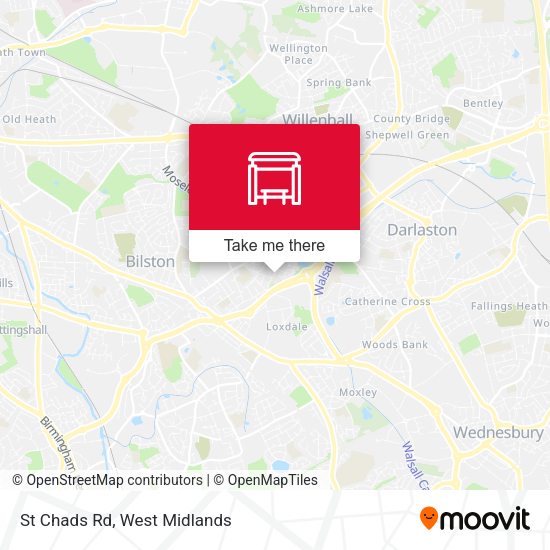 St Chads Rd map