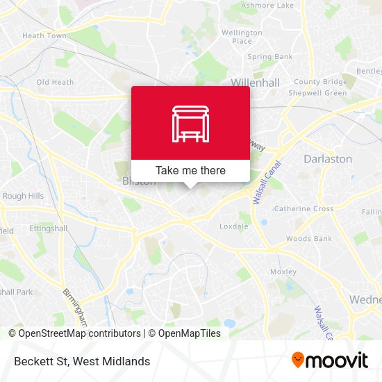 Beckett St map