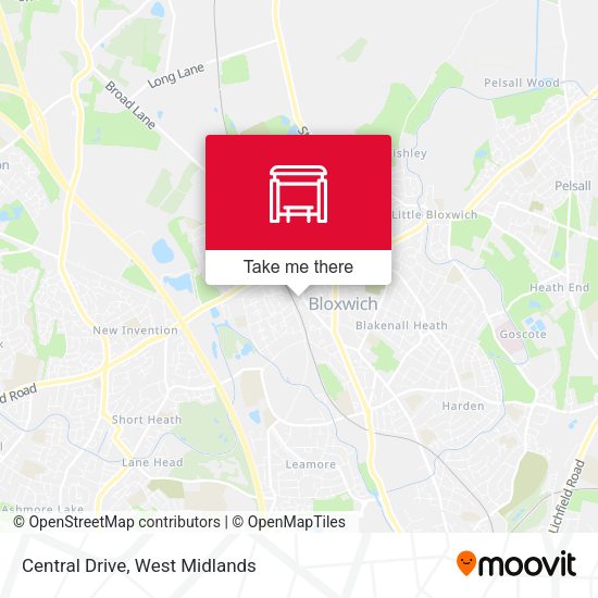 Central Drive map