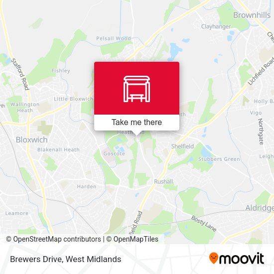Brewers Drive map