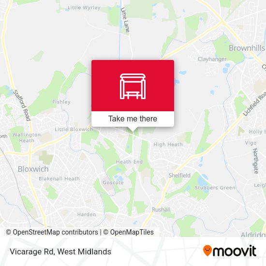 Vicarage Rd map