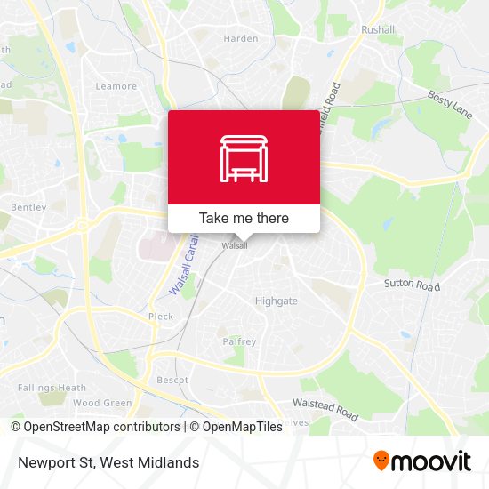 Newport St map