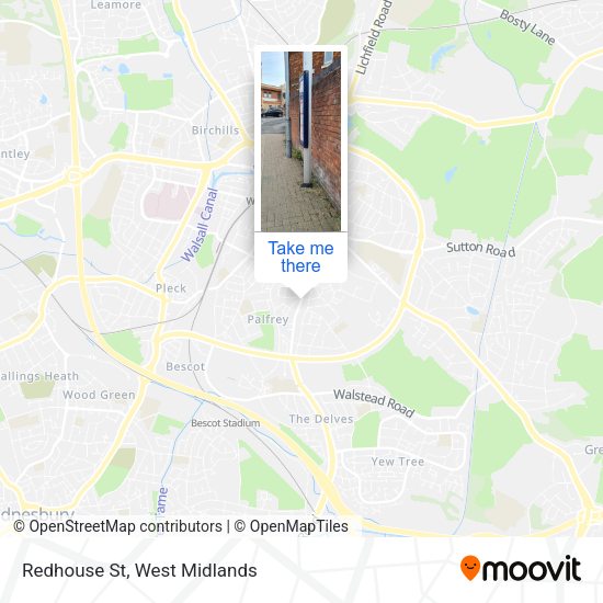 Redhouse St map