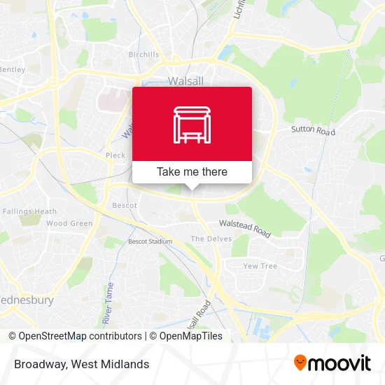 Broadway map