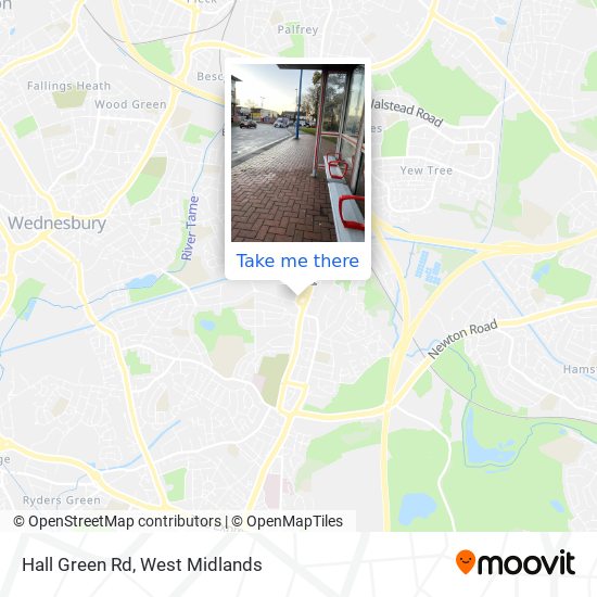 Hall Green Rd map