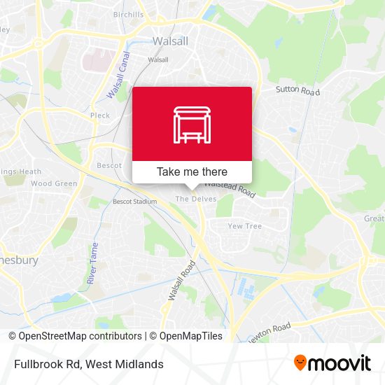 Fullbrook Rd map