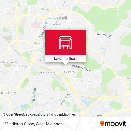 Middleton Close map