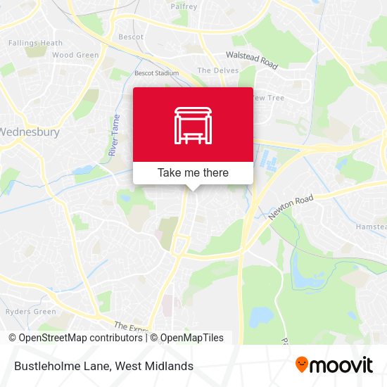 Bustleholme Lane map