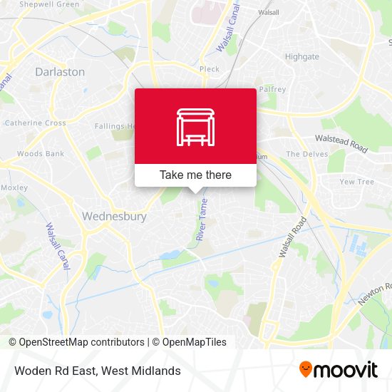 Woden Rd East map