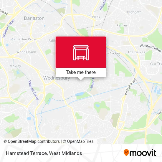 Hamstead Terrace map