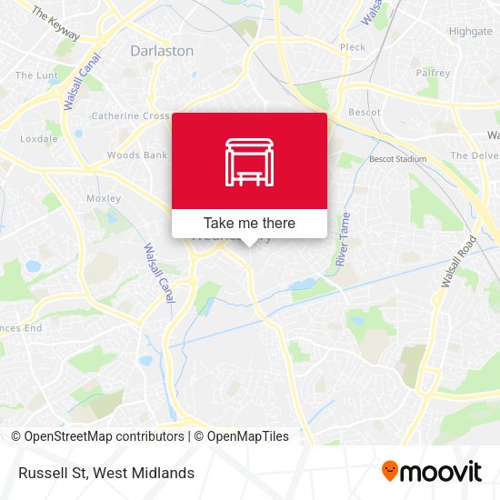 Russell St map
