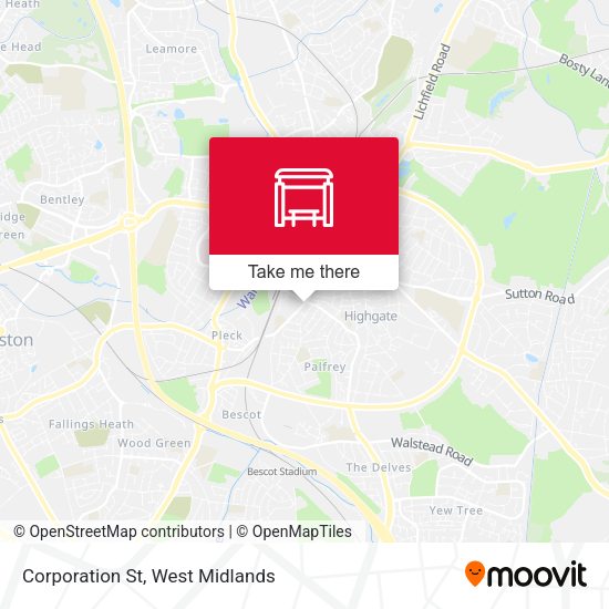 Corporation St map