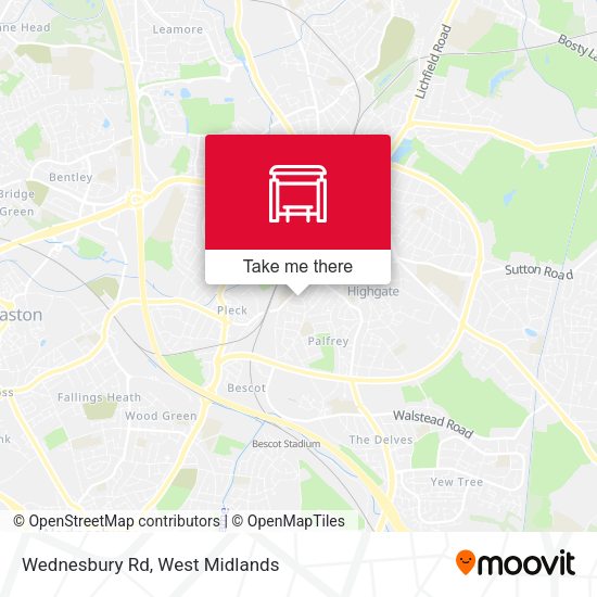 Wednesbury Rd map