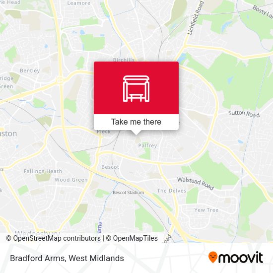 Bradford Arms map