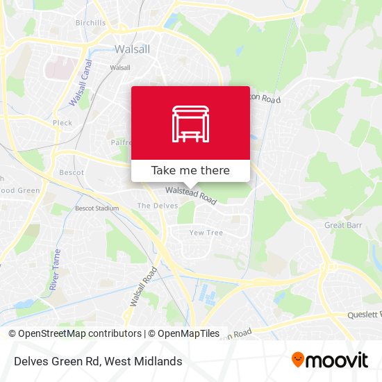 Delves Green Rd map