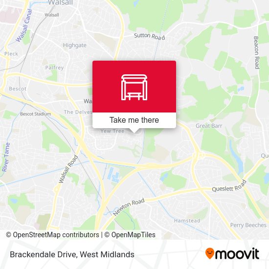 Brackendale Drive map