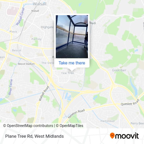 Plane Tree Rd map