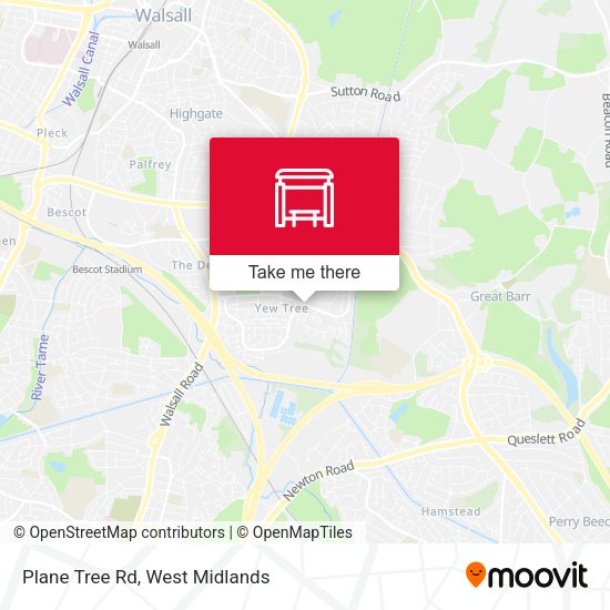 Plane Tree Rd map