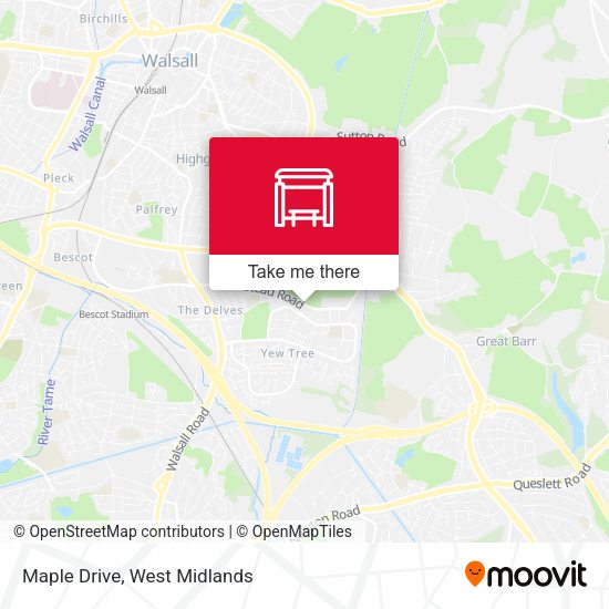 Maple Drive map