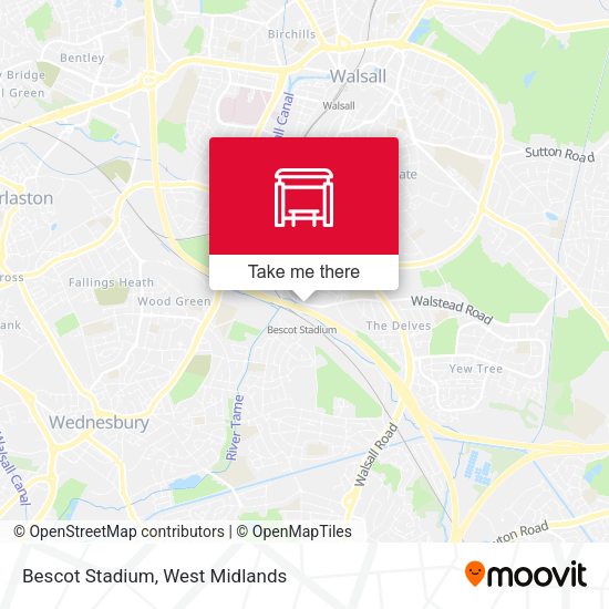 Bescot Stadium map