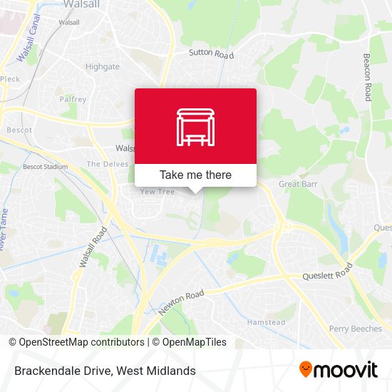 Brackendale Drive map