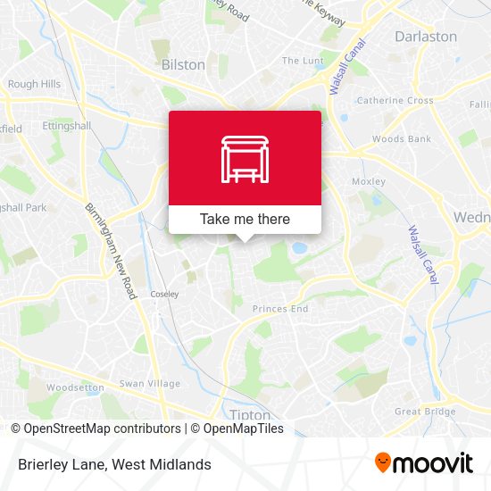 Brierley Lane map