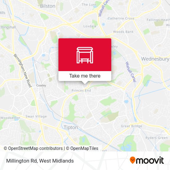 Millington Rd map