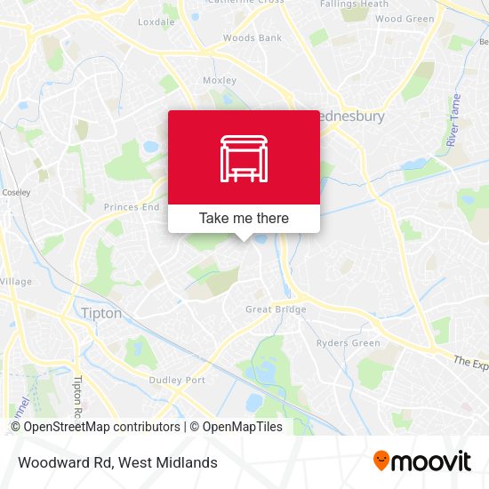 Woodward Rd map