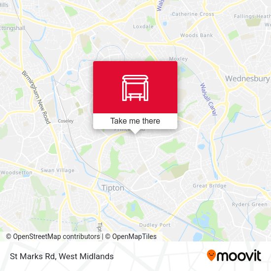 St Marks Rd map