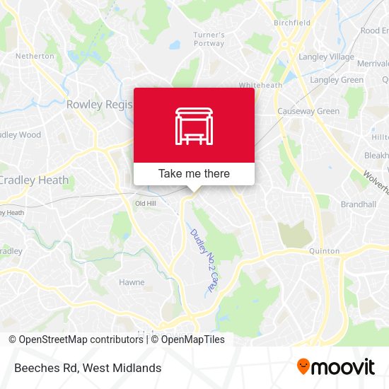 Beeches Rd map