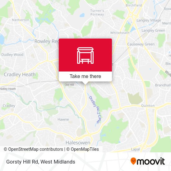 Gorsty Hill Rd map