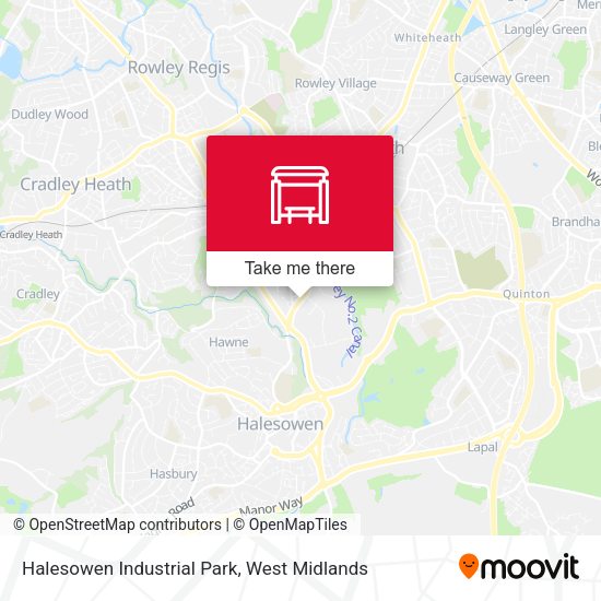 Halesowen Industrial Park map