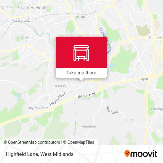 Highfield Lane map