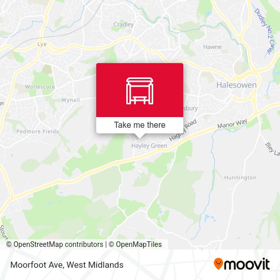 Moorfoot Ave map