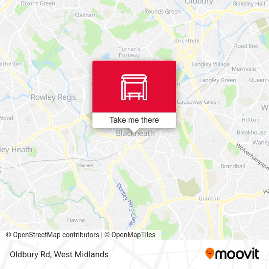 Oldbury Rd map