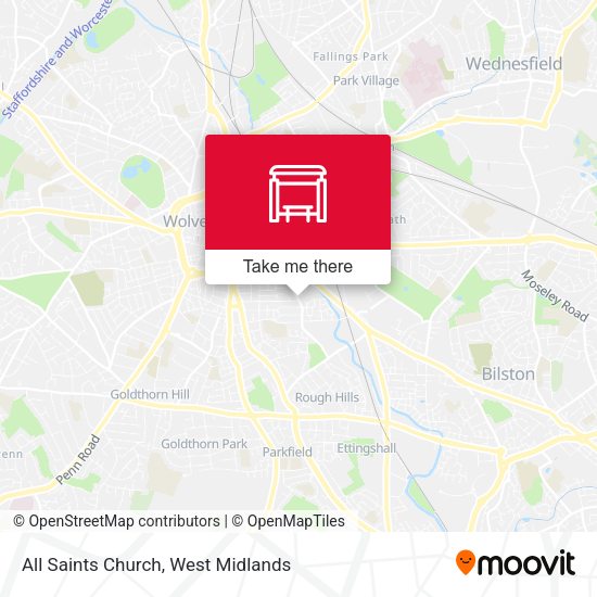 All Saints Church map