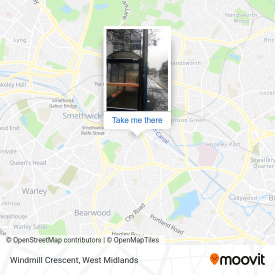 Windmill Crescent map