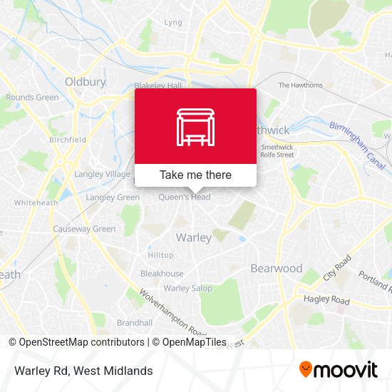 Warley Rd map