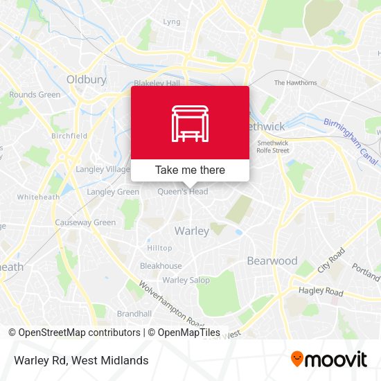 Warley Rd map