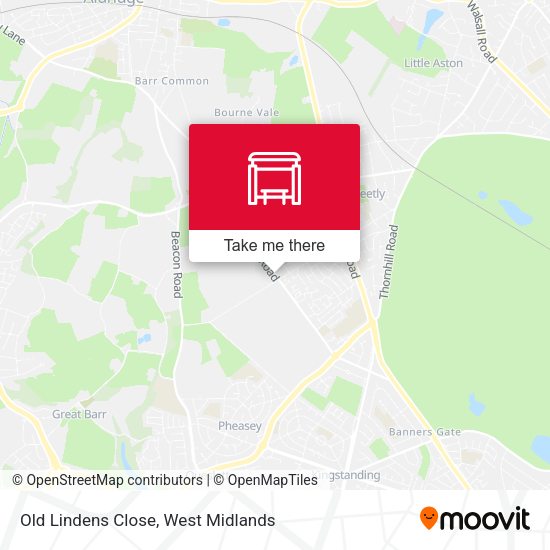 Old Lindens Close map